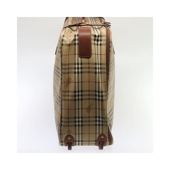 Pre Loved Burberry Nova Check Women Beige Travel Bags - Picture 5 of 8